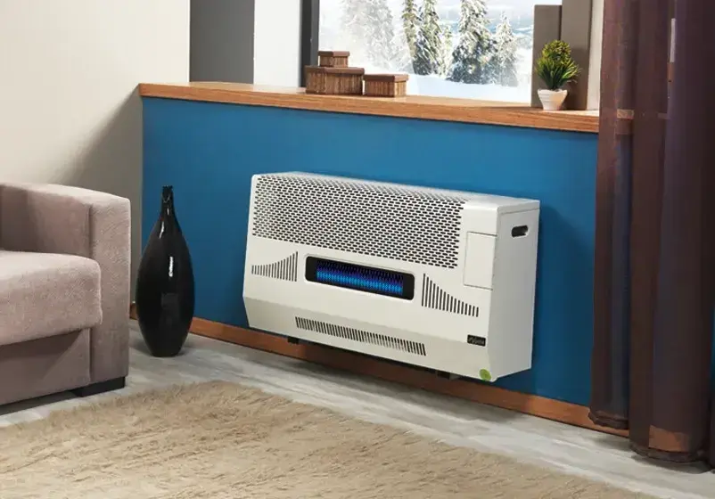 Fujiyama FHS 9000 KFC 7.5 Kw Fanlı Camlı Duvar Tipi Hermetik Soba